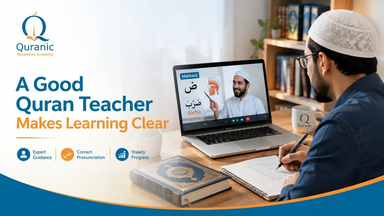 Structured online Quran learning plan and student progress