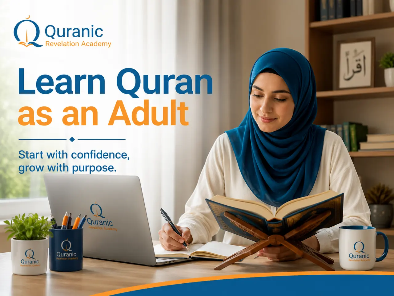 Adult student rebuilding Arabic reading foundations