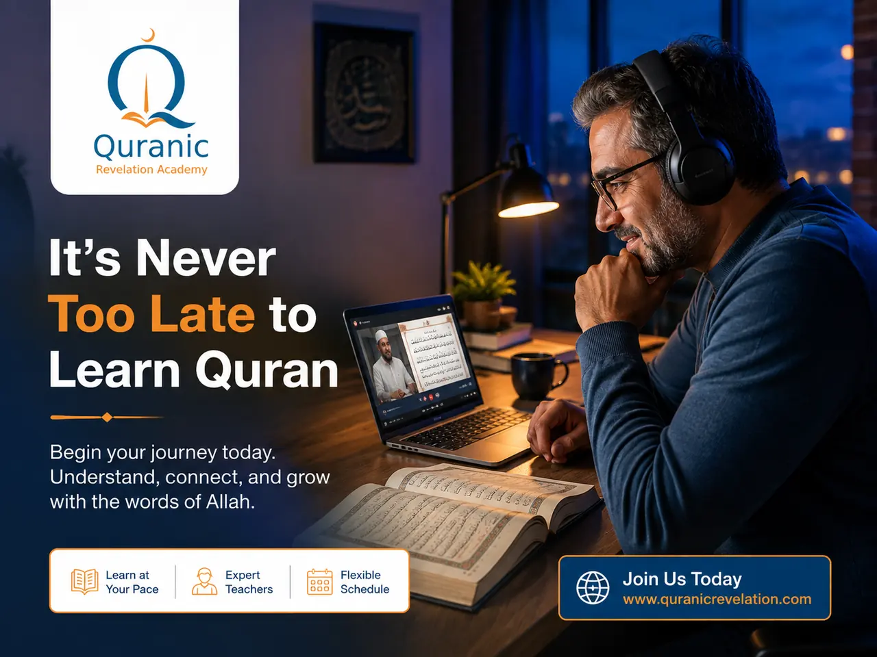 Adult Quran learner tracking gradual progress