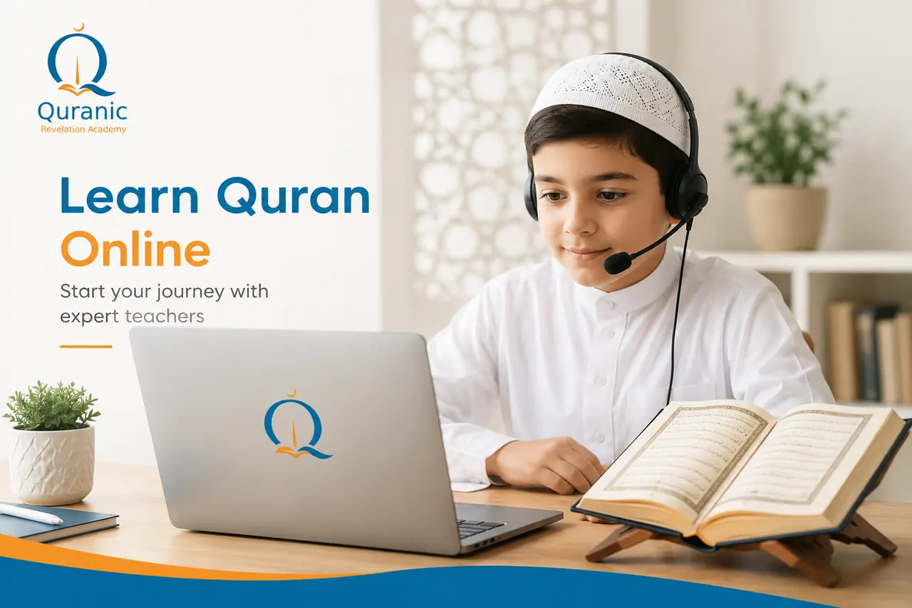 Online Quran teacher correcting Tajweed and pronunciation during a live class