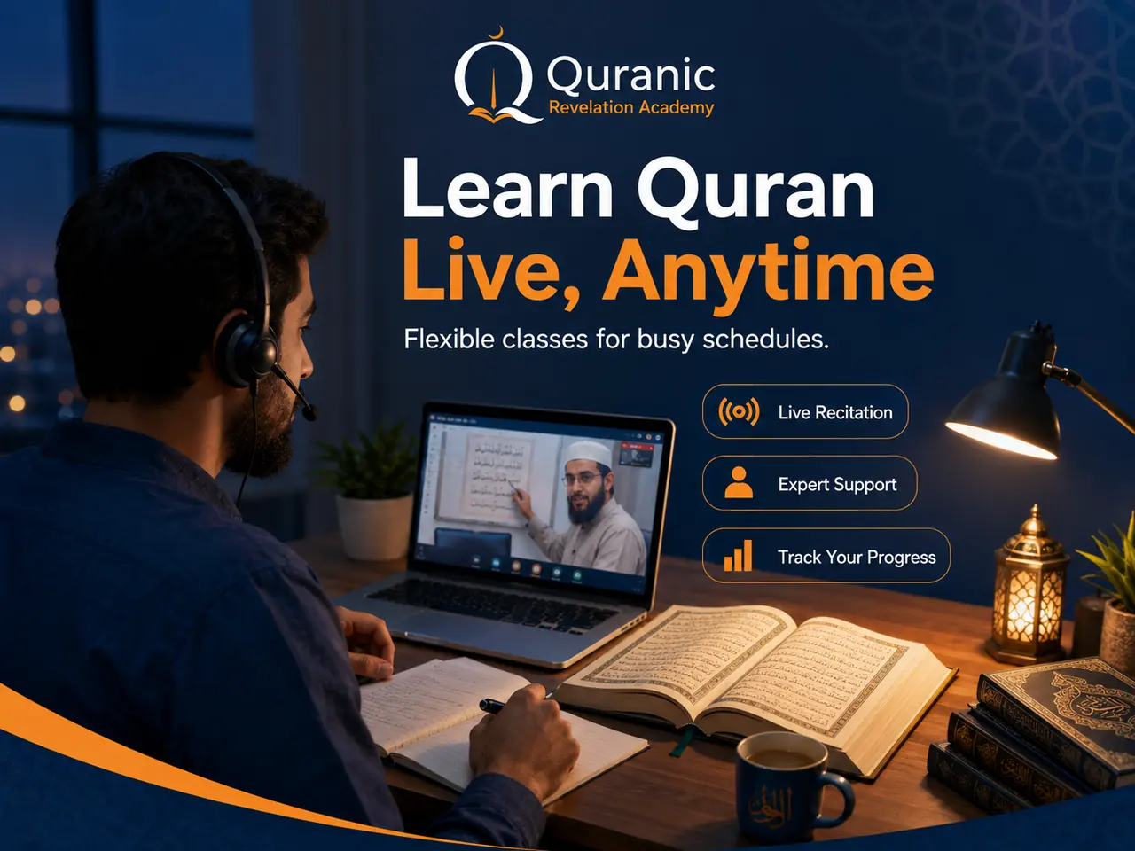 Student receiving a clear Quran practice assignment