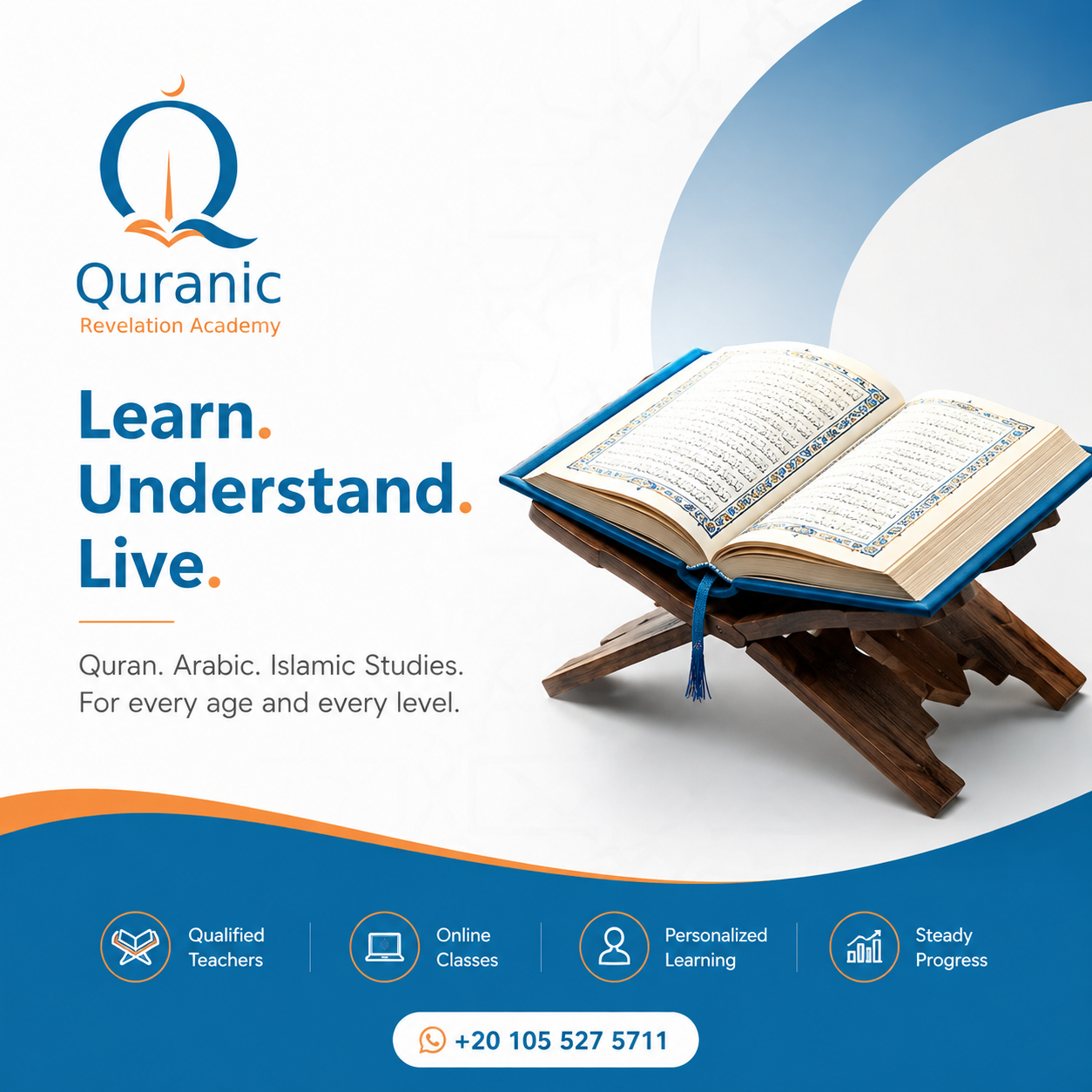 Online Quran teacher guiding Quran reading