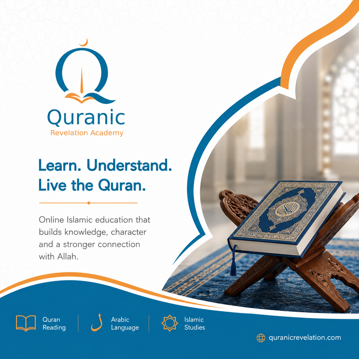 Teenager making progress in online Quran learning